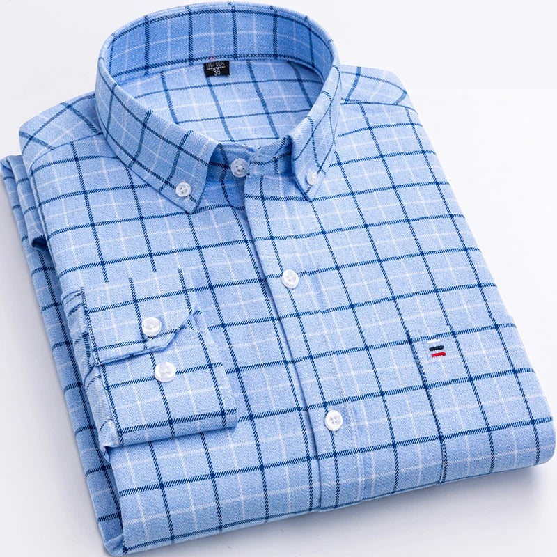 Nicholas | Men Spring Button Down Checkered Shirt