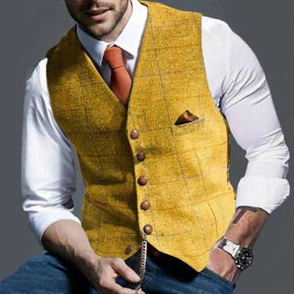 Men's Checked Vest
