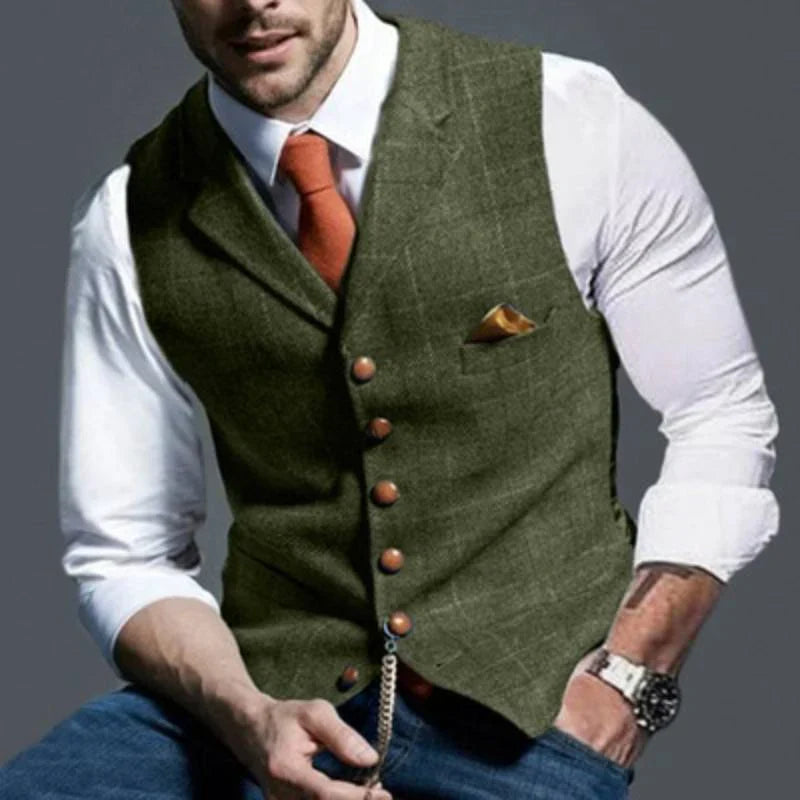 Men's Checked Vest