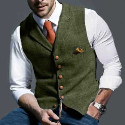 Men's Checked Vest