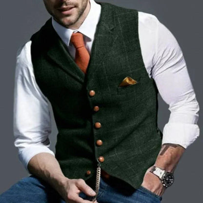 Men's Checked Vest