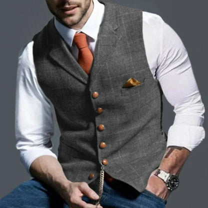 Men's Checked Vest