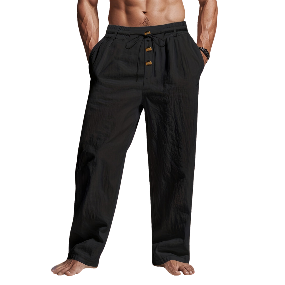 Men's Relaxed Fit Drawstring Chino Pants - Fashinoza