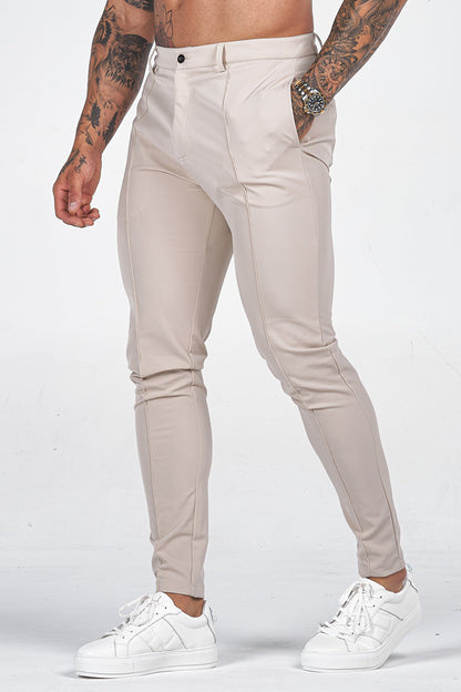 Men's Slim Fit Trousers Formal Black - 
Fashinoza