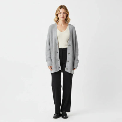 Women's Oversized Ribbed Knit Cardigan