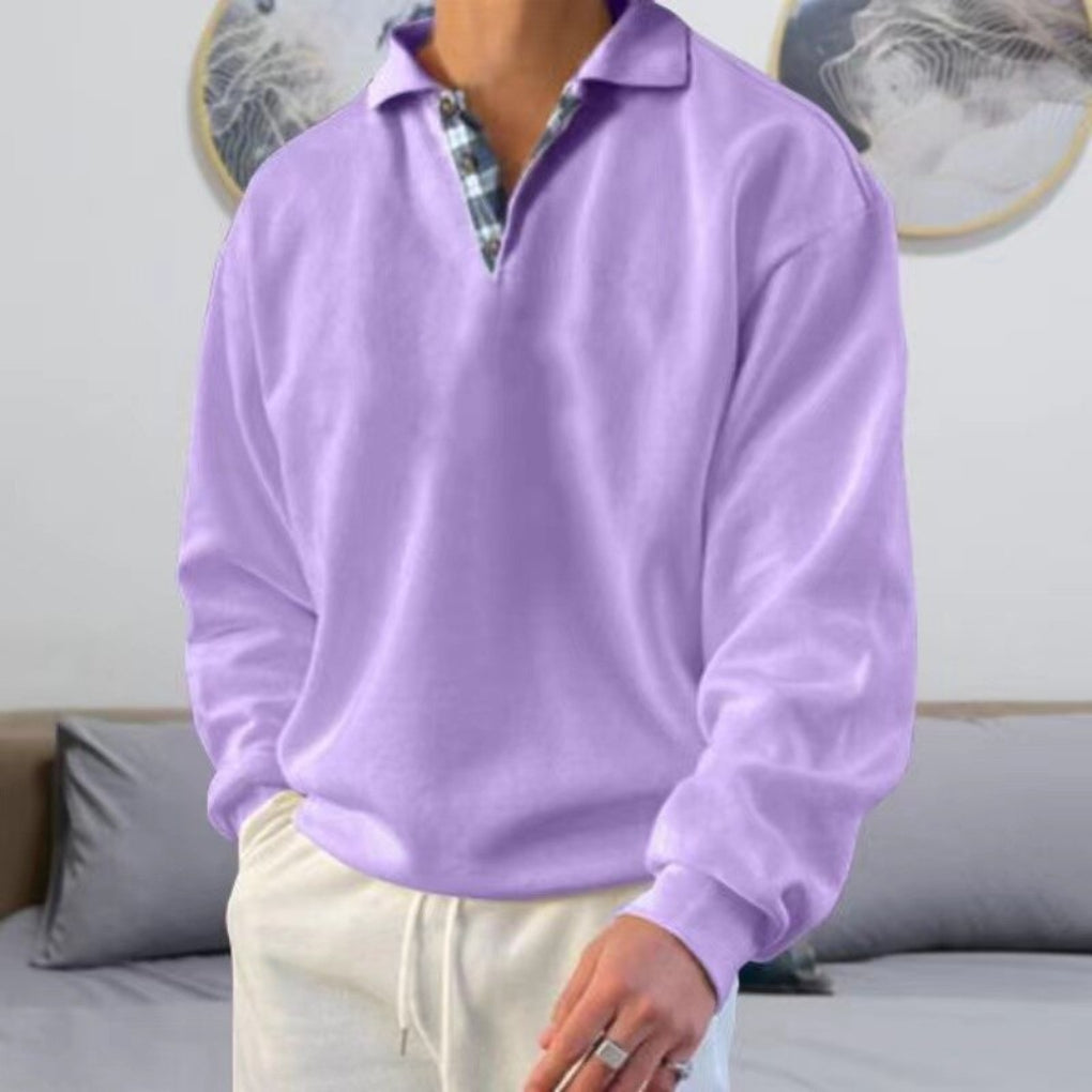 Men's Crew Neck Sweater Comfortable Classic Style