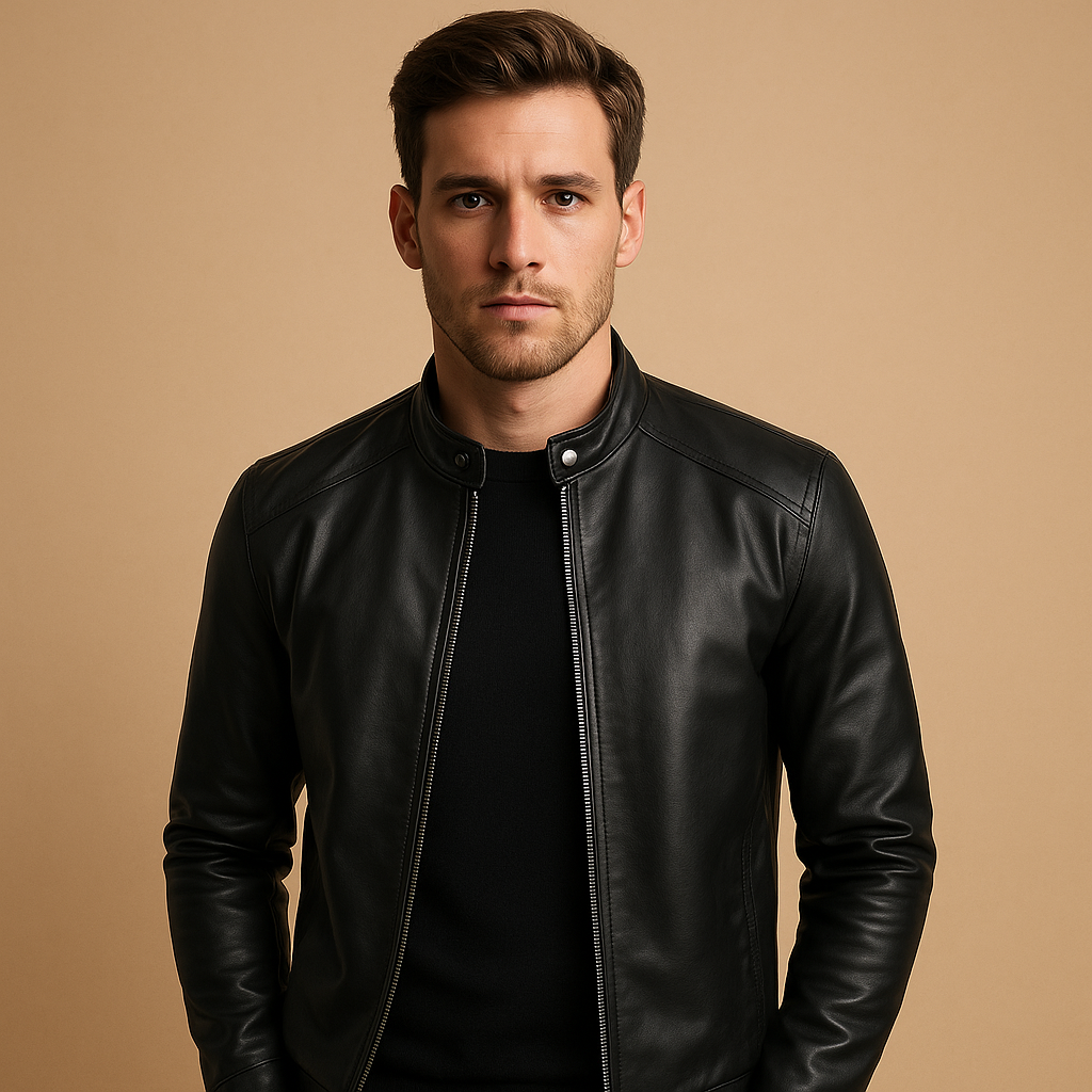 Men's Waterproof Biker Jacket - 
Fashinoza