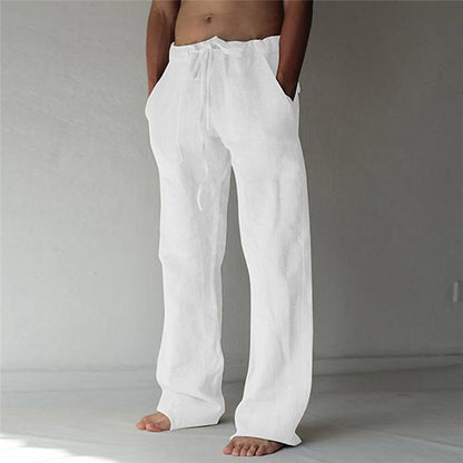 Men's Linen Casual Pants - 
Fashinoza