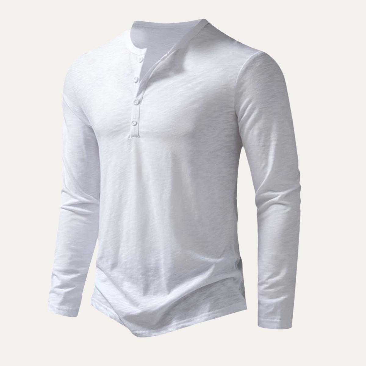 Men's Long Sleeve Cotton Polo Shirt