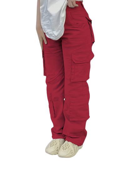 Women's High Waist Cargo Pants