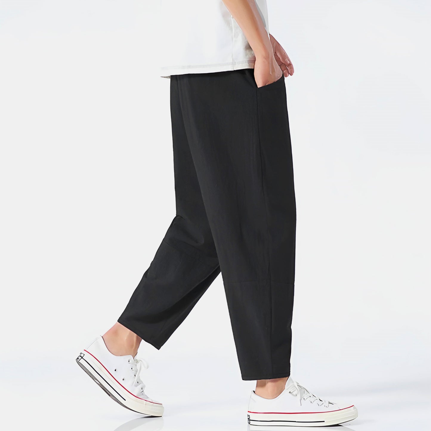 Image of William | Men's Cropped Drawstring Pants