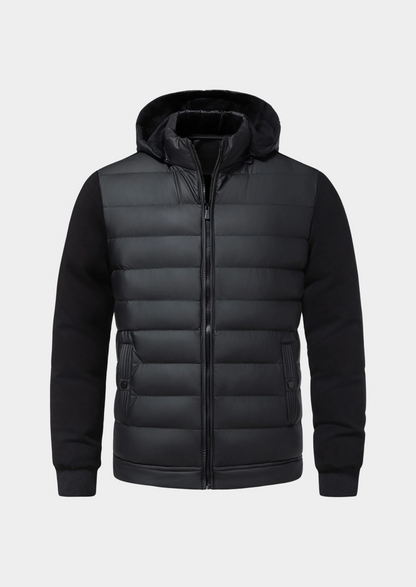 Wilson Men's Hybrid Puffer Jacket Hooded - Fashinoza