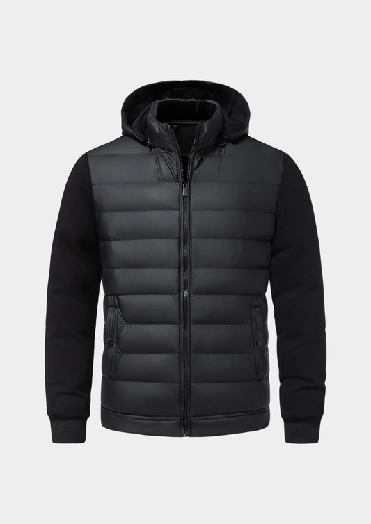 Wilson Men's Hybrid Puffer Jacket Hooded - Fashinoza