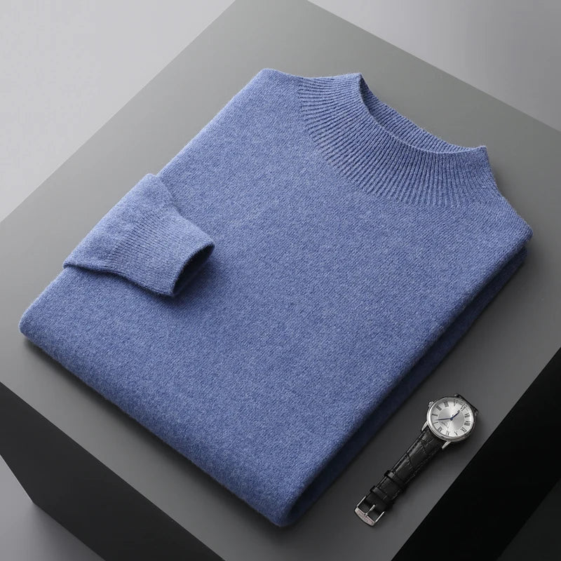 Wilson Men's Mock Neck Knit Sweater - Fashinoza