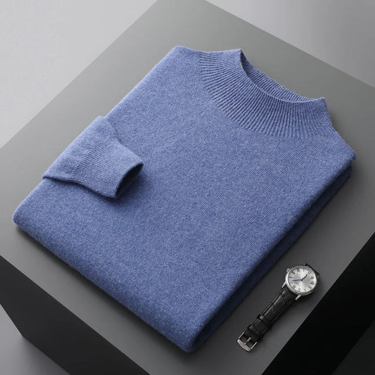 Wilson Men's Mock Neck Knit Sweater - Fashinoza
