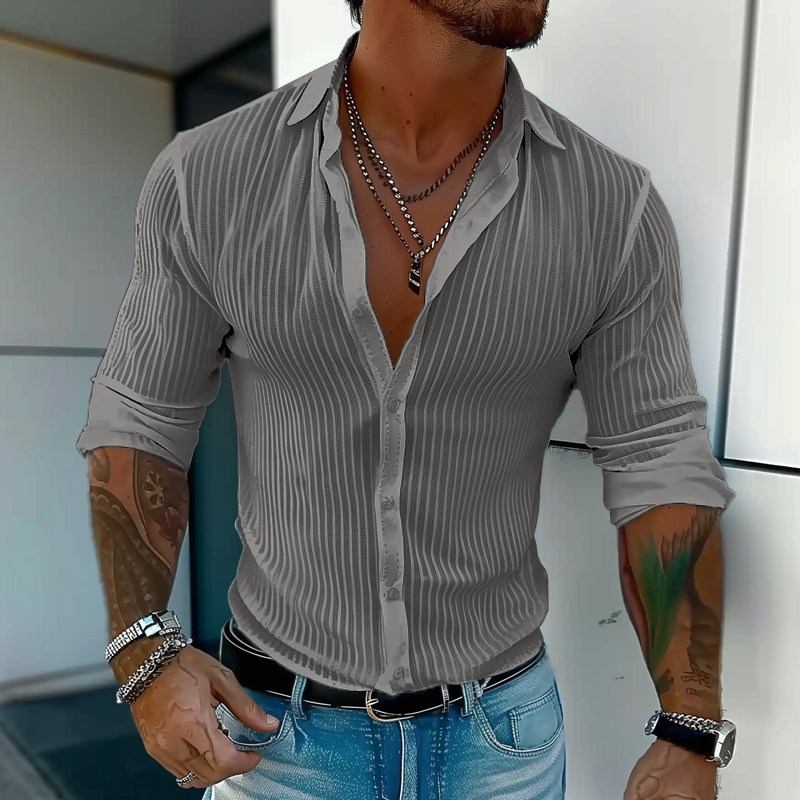 Image of Wilson | Men's Slim Fit Button-Down Shirt