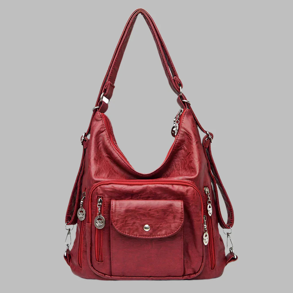 Women Leather Tote Bag - Fashinoza