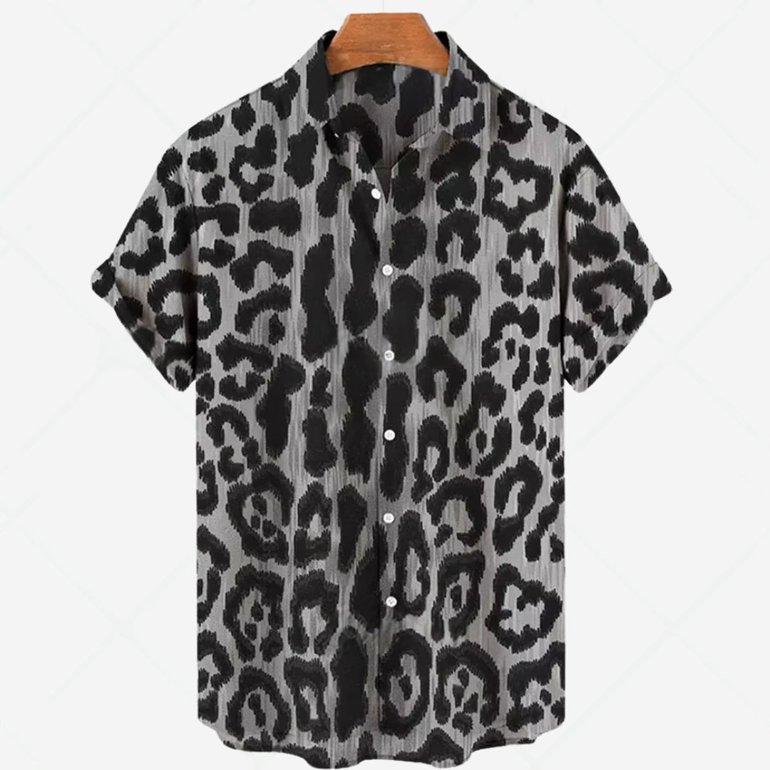 Men's Casual Short Sleeve Printed Shirt