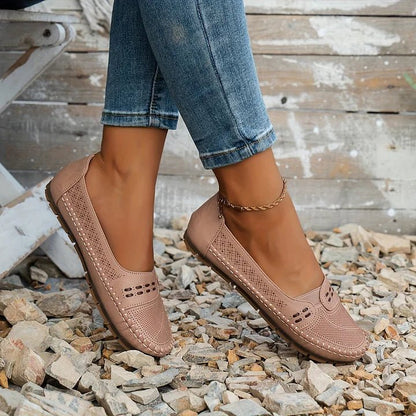 Image of Women's Perforated Slip-On Loafers