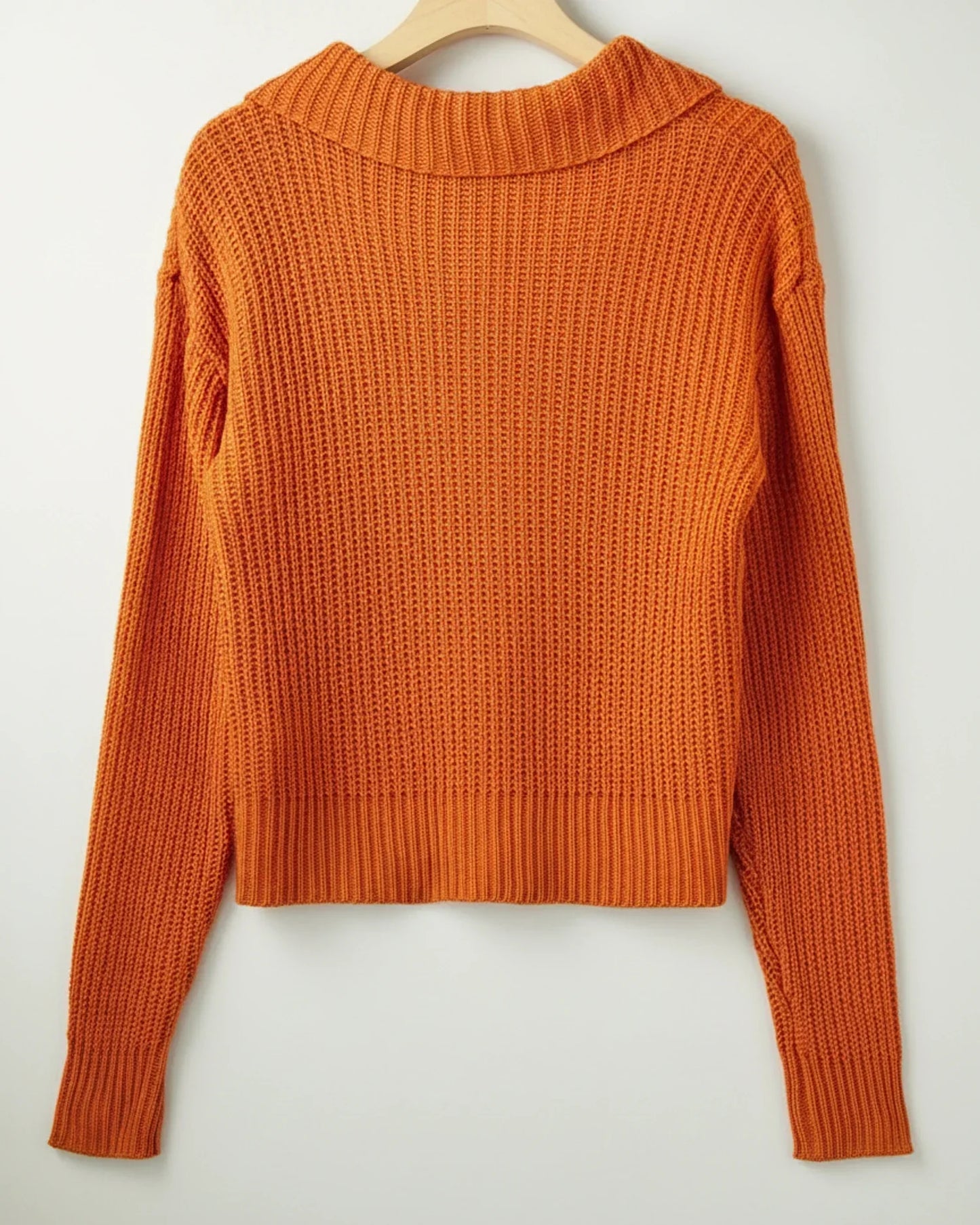 Harper | Women's Cropped Knit Collar Spring Sweater
