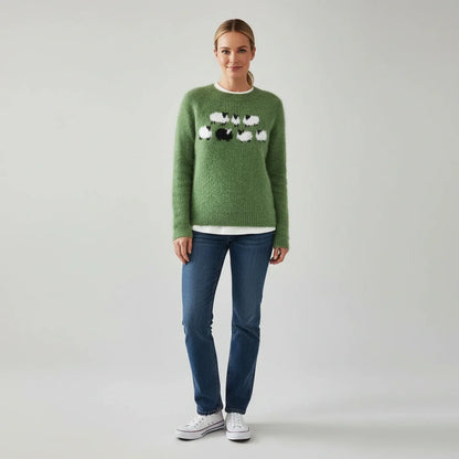 Fiona | Women Spring Graphic Crewneck Sweater