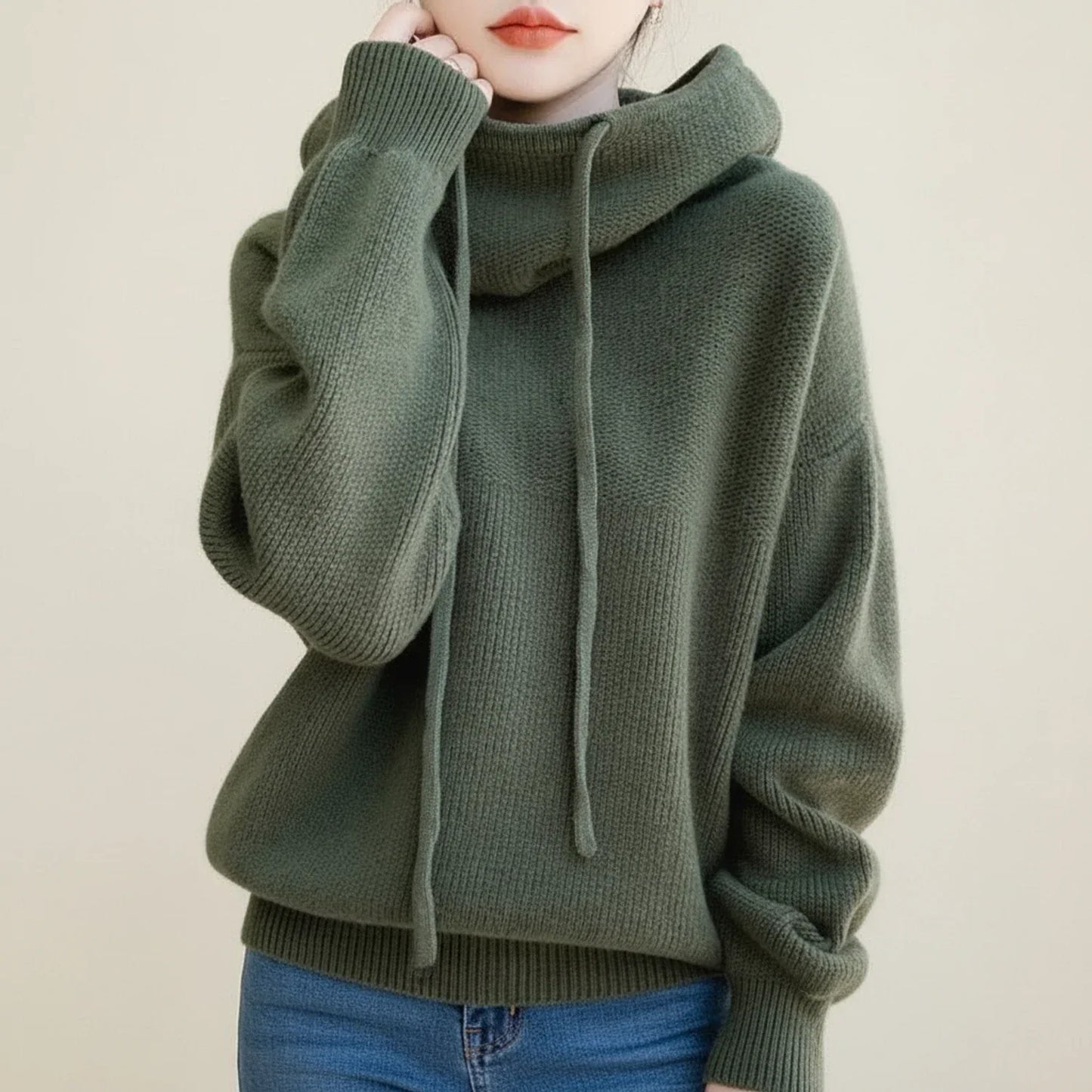 Jenna | Women's Hooded Cozy Spring Sweater