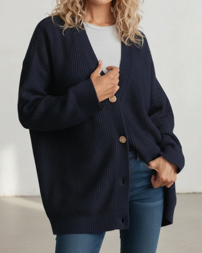 Hannah | Women's Relaxed Fit Spring Cardigan with Buttons