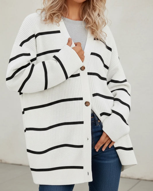 Hannah | Women's Relaxed Fit Spring Cardigan with Buttons