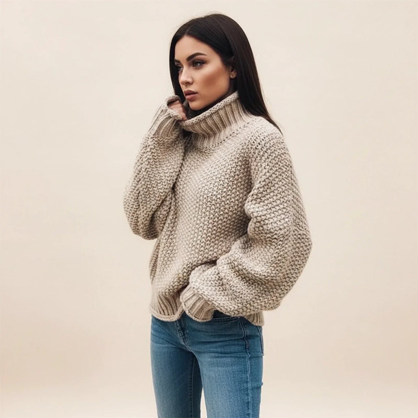 Dakota | Women Spring Turtleneck Knit Sweater