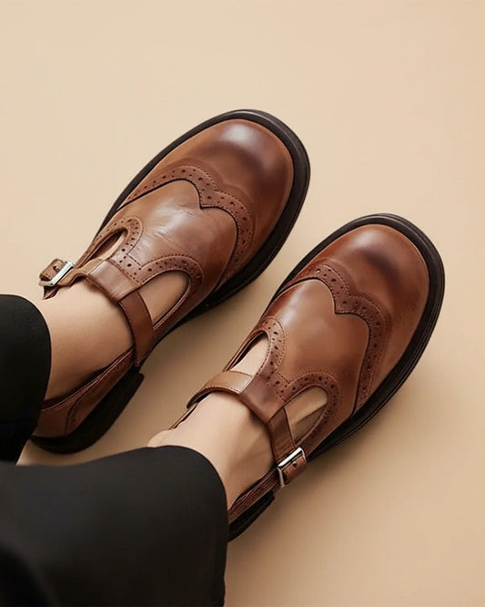 Women's Orthopedic Mary Jane Shoes Chunky Sole Comfortable - 
Fashinoza