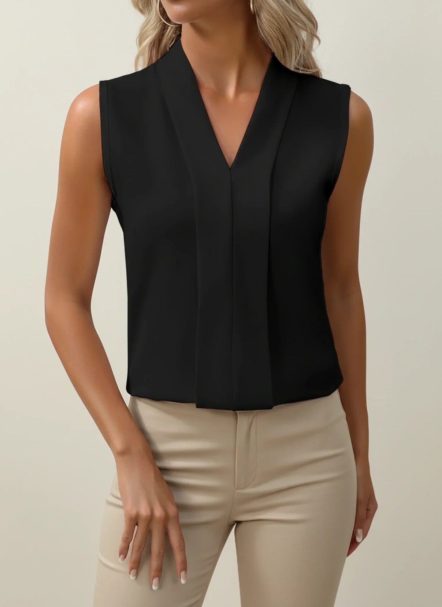 Blair | Women Summer Sleeveless V Neck Top