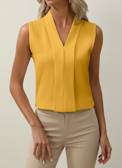 Blair | Women Summer Sleeveless V Neck Top