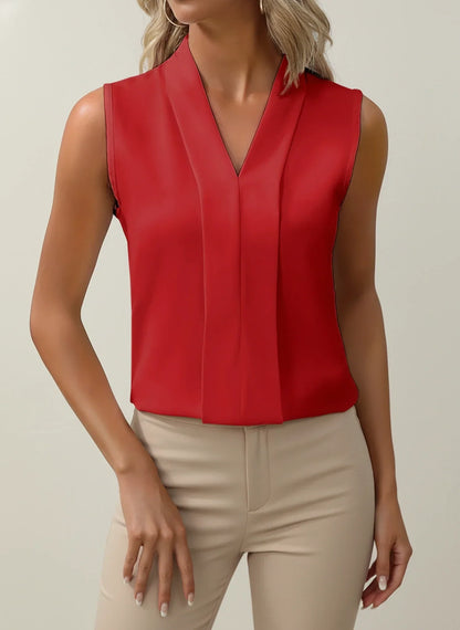 Blair | Women Summer Sleeveless V Neck Top