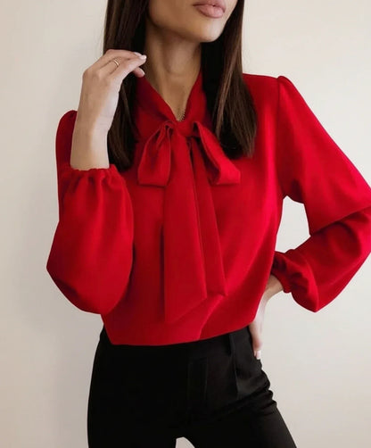 Chloe | Women Summer Bow Tie Blouse Top