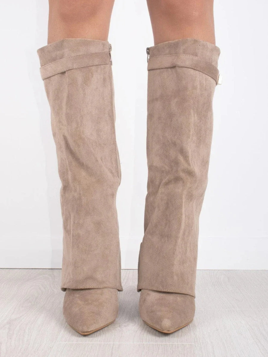 womens-faux-knee-high-boots-with-side-zipper-and-buckle-7