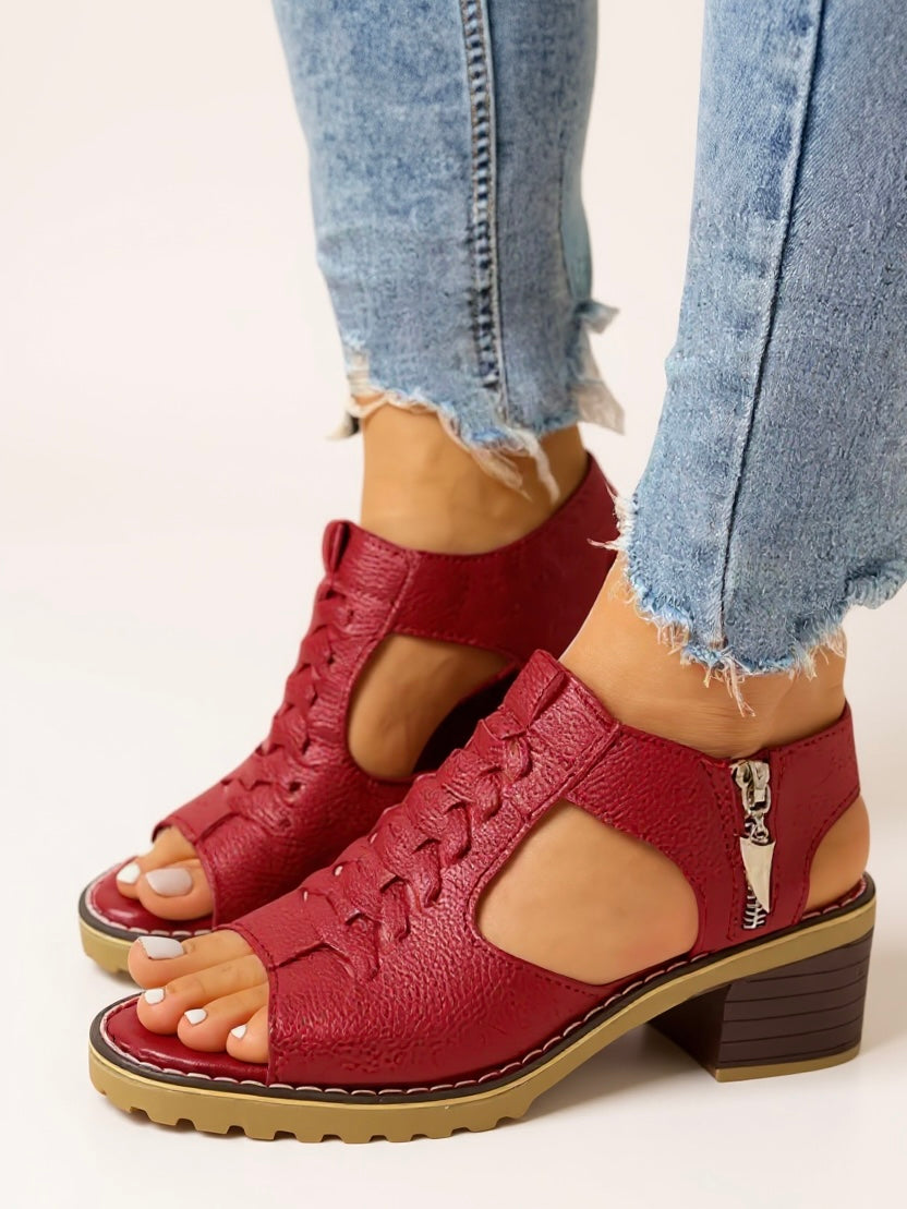 womens-faux-sandals-with-side-zipper-and-block-heel-4