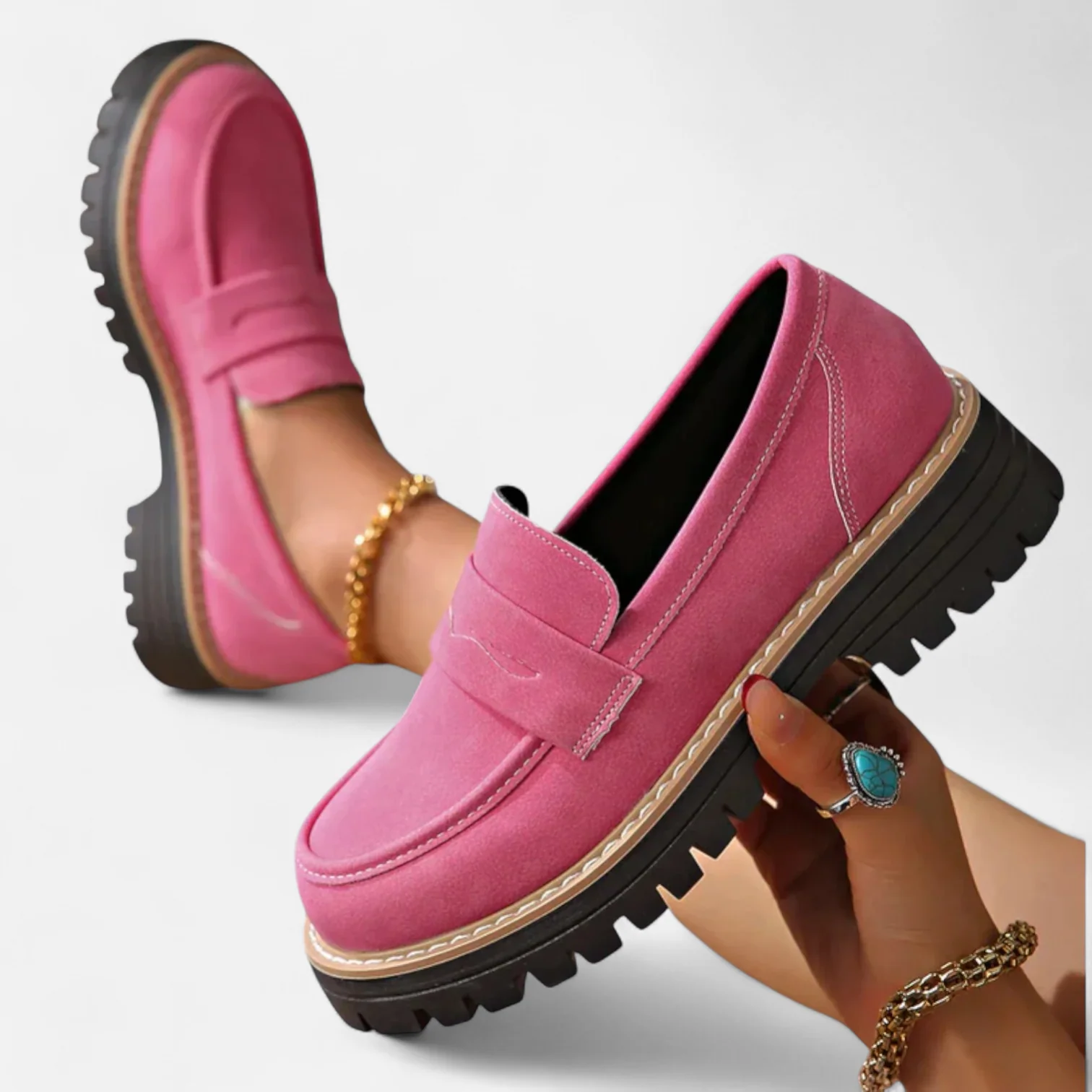 womens-faux-suede-loafers-with-lug-sole-and-moc-toe-3