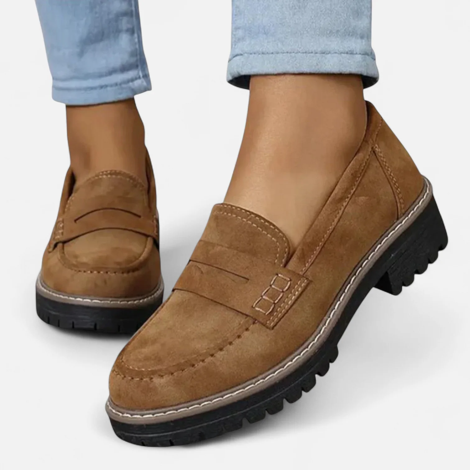 womens-faux-suede-loafers-with-lug-sole-and-moc-toe-5