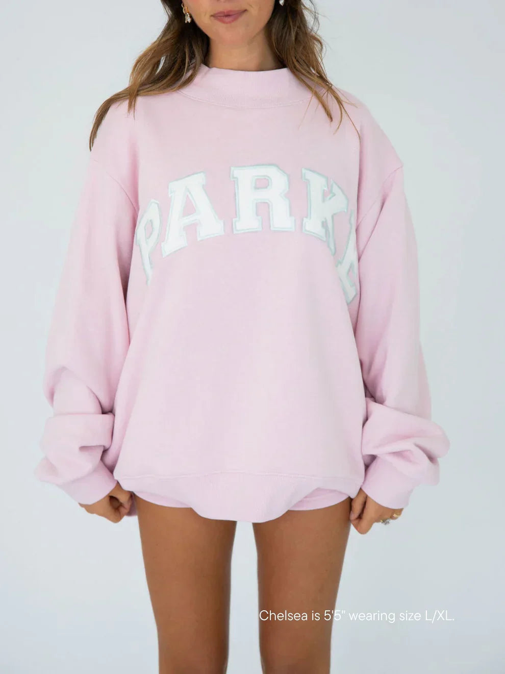 Women's Fleece Sweatshirt Mockneck Embroidered - 
Fashinoza