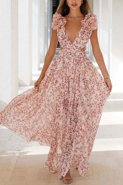 womens-floral-print-maxi-dress-with-ruffle-sleeves-and-waist-cutouts-3