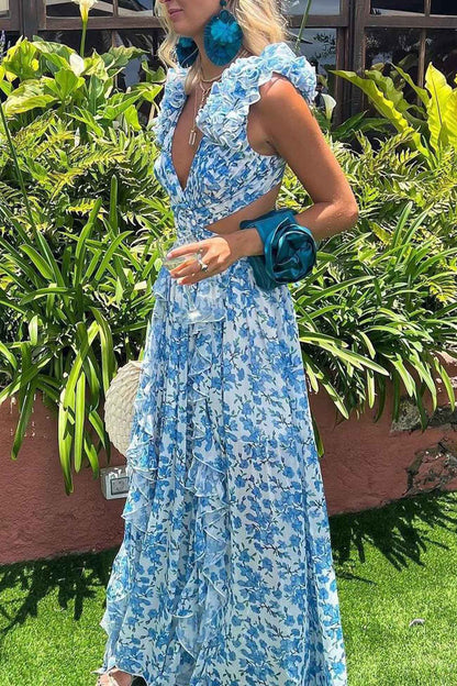 womens-floral-print-maxi-dress-with-ruffle-sleeves-and-waist-cutouts-9
