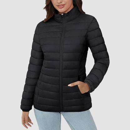 Women's Puffer Jacket Quilted Lightweight Full Zip Winter Coat