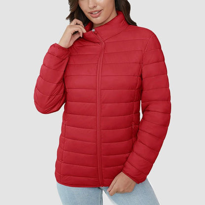 Women's Puffer Jacket Quilted Lightweight Full Zip Winter Coat