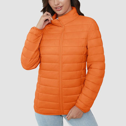 Women's Puffer Jacket Quilted Lightweight Full Zip Winter Coat