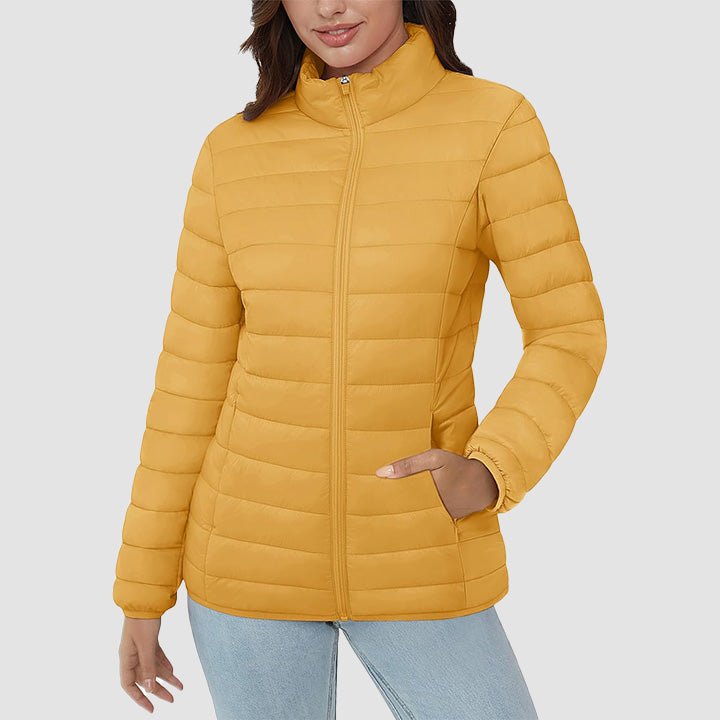 Women's Puffer Jacket Quilted Lightweight Full Zip Winter Coat