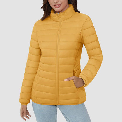 Women's Puffer Jacket Quilted Lightweight Full Zip Winter Coat