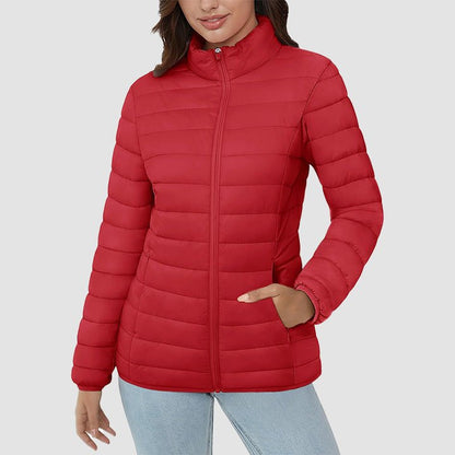 Women's Puffer Jacket Quilted Lightweight Full Zip Winter Coat