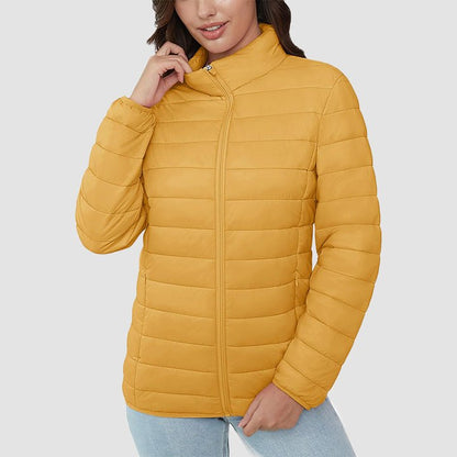 Women's Puffer Jacket Quilted Lightweight Full Zip Winter Coat