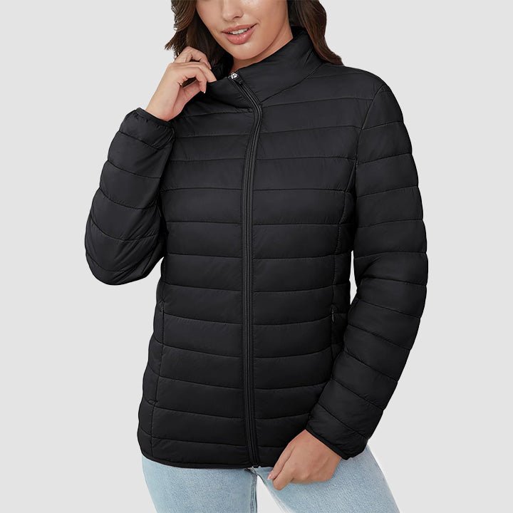 Women's Puffer Jacket Quilted Lightweight Full Zip Winter Coat
