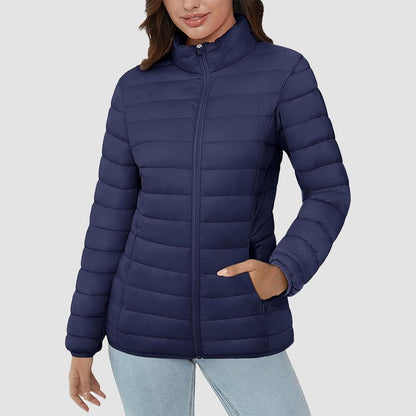 Women's Puffer Jacket Quilted Lightweight Full Zip Winter Coat